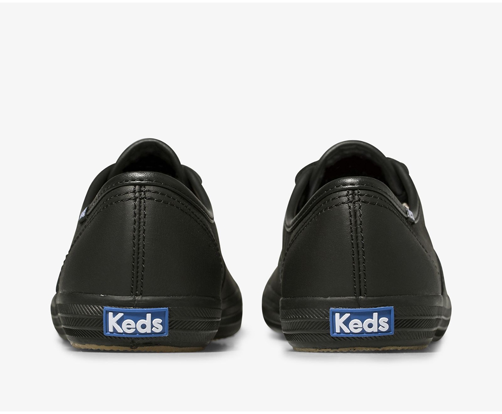 Tenis Keds Mujer Negros - Champion Originals Cuero - 2984-DACPG